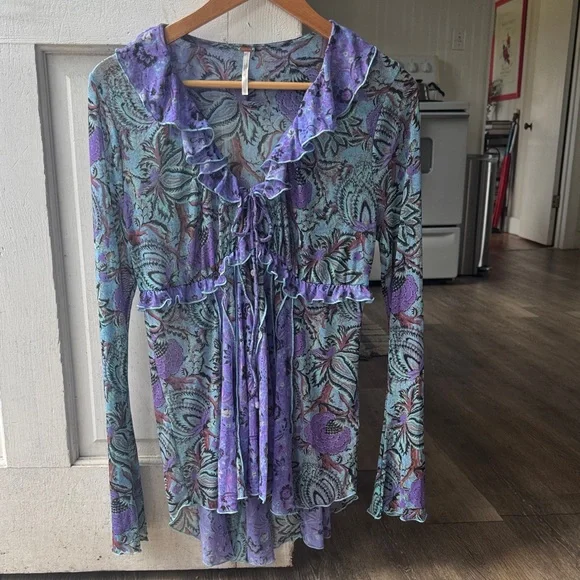 Free People Wildest Dreams Tunic Blouse - Picture 1 of 5